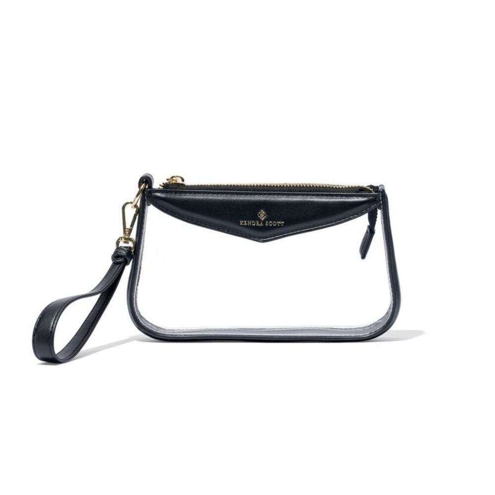 Kendra Scott Clear Wristlet - Black/Clear One Size